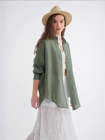 Camicia da donna di MixRay in verde