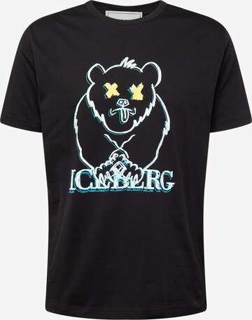 ICEBERG T-Shirt in Schwarz: predná strana