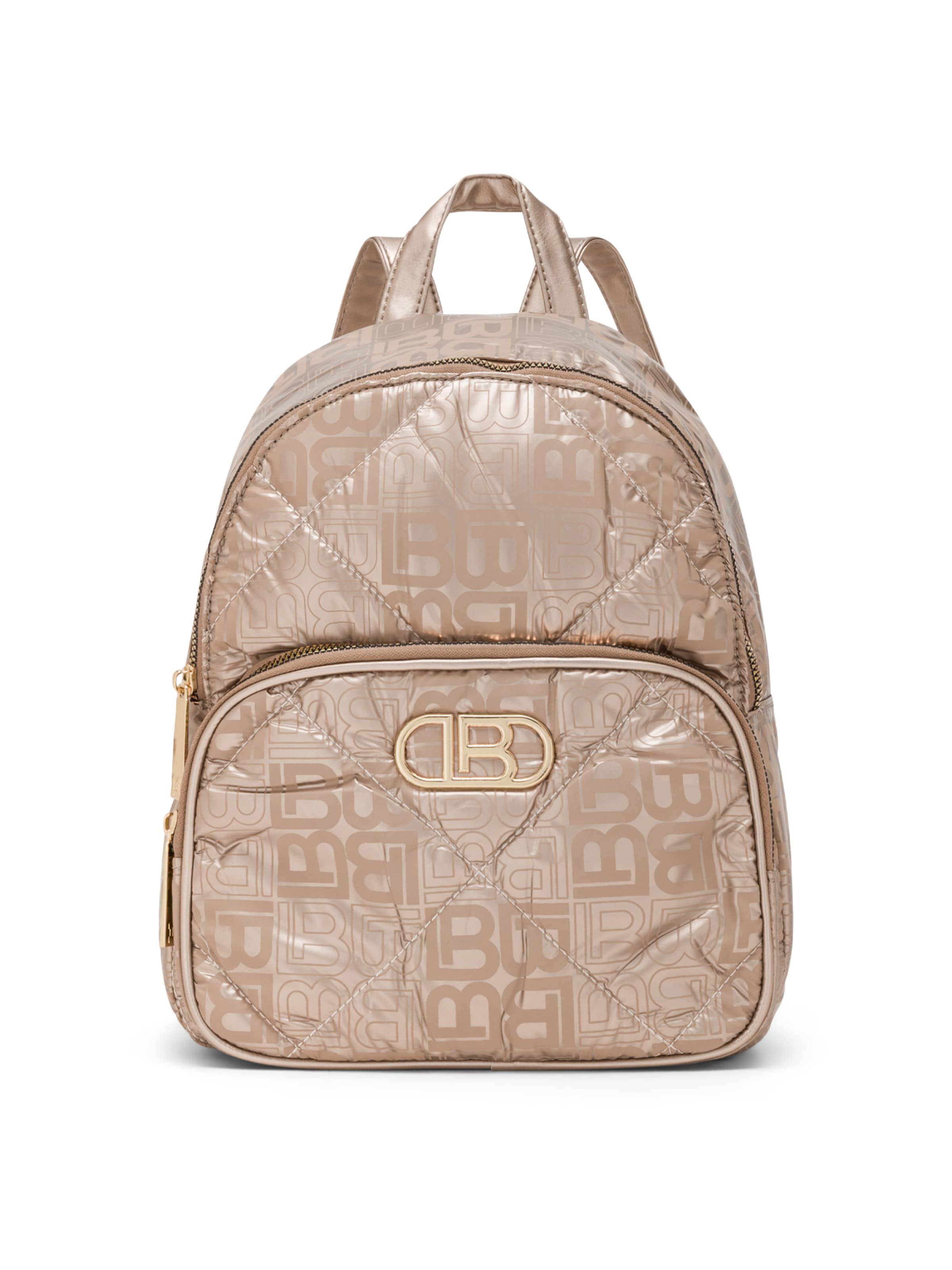 Zaino 'Blinky 3' di Laura Biagiotti in oro: frontale