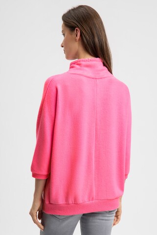 Soccx Pullover aus Flauschstrick mit Glitter-Print in Rot
