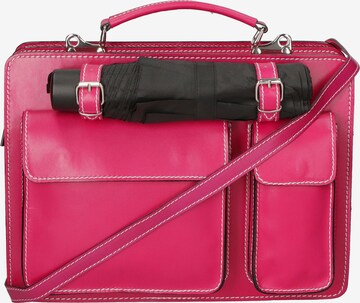 Gave Lux Briefcase in Pink: front