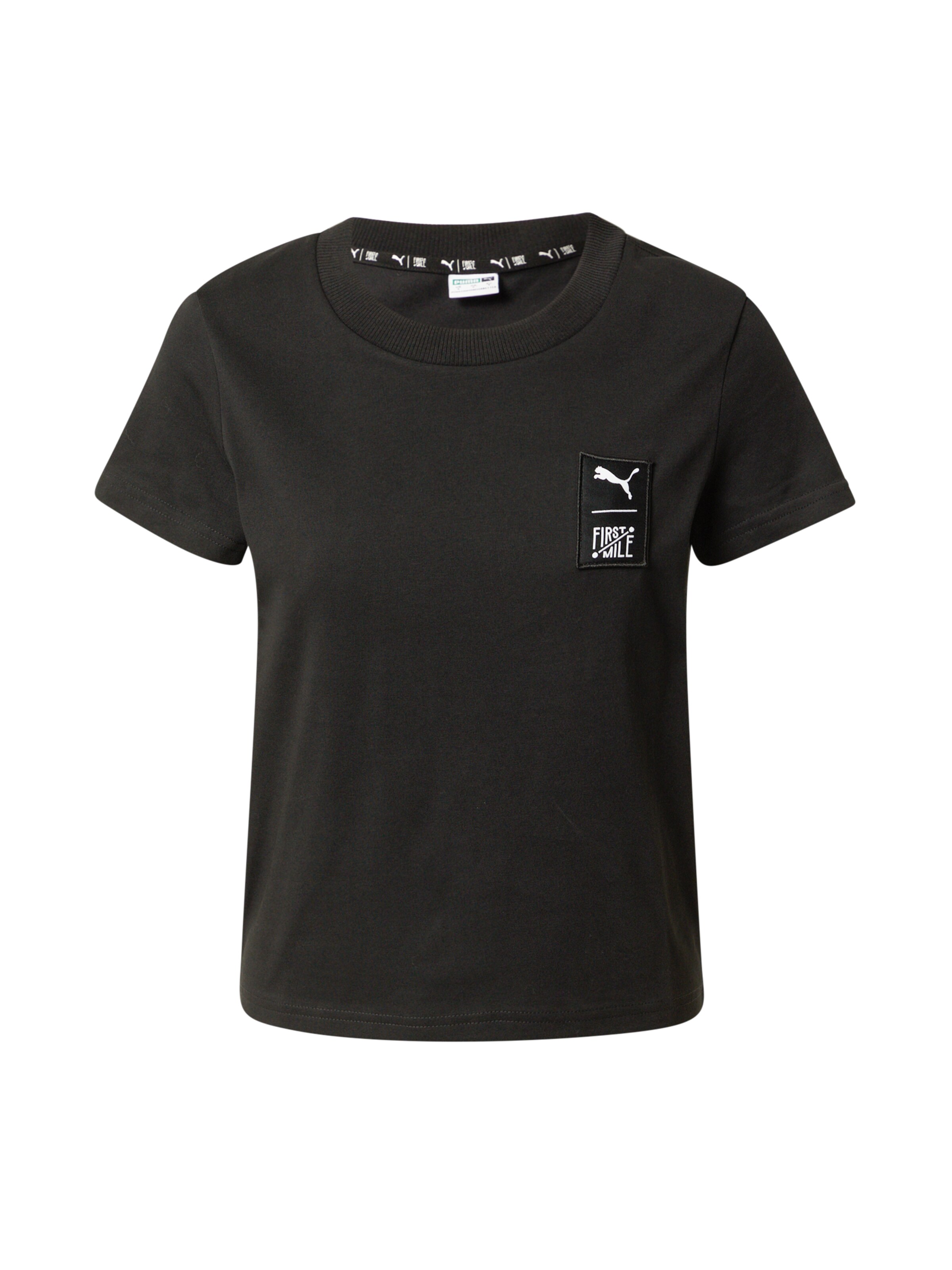 PUMA Shirt 'First Mile' in Black: front