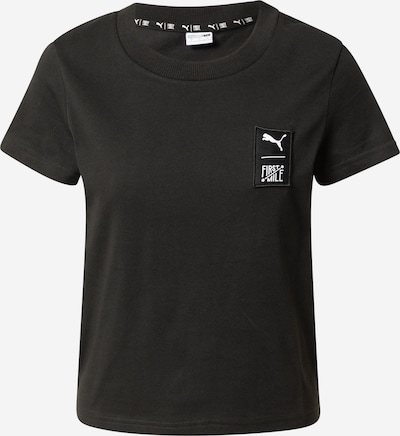 PUMA T-shirt 'First Mile' en noir / blanc, Vue avec produit