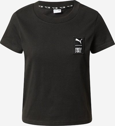 PUMA T-shirt 'First Mile' i svart / vit, Produktvy