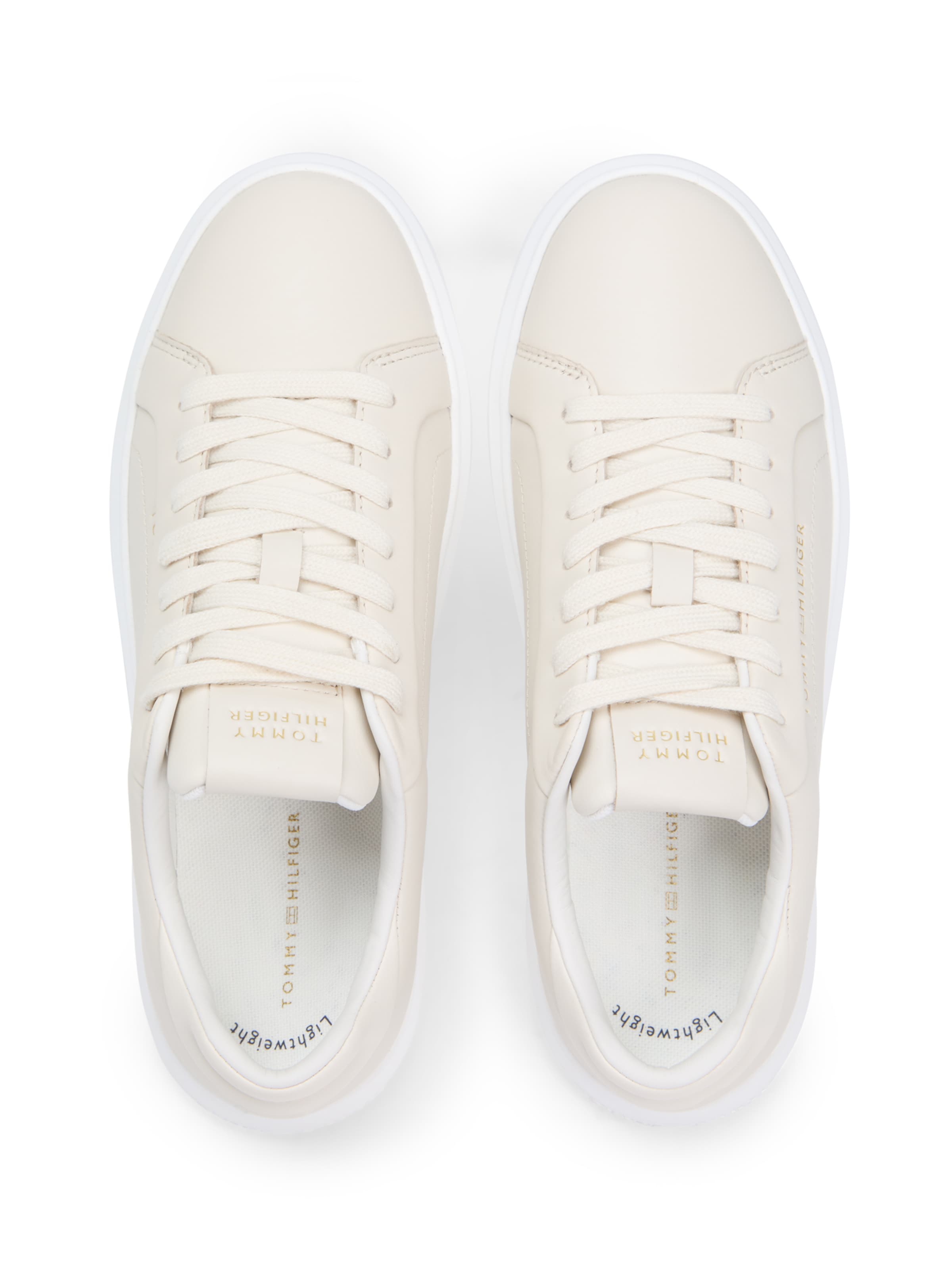 TOMMY HILFIGER Низкие кроссовки 'Icon Court' в Бежевый