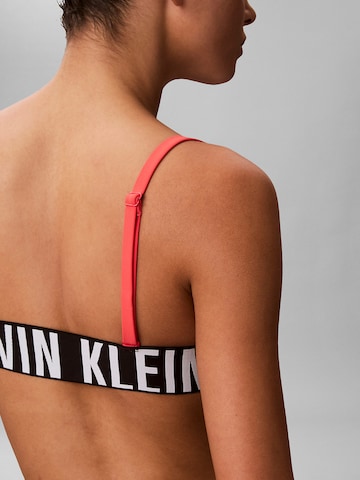 Calvin Klein Swimwear Bustier Bikinitop in Rot