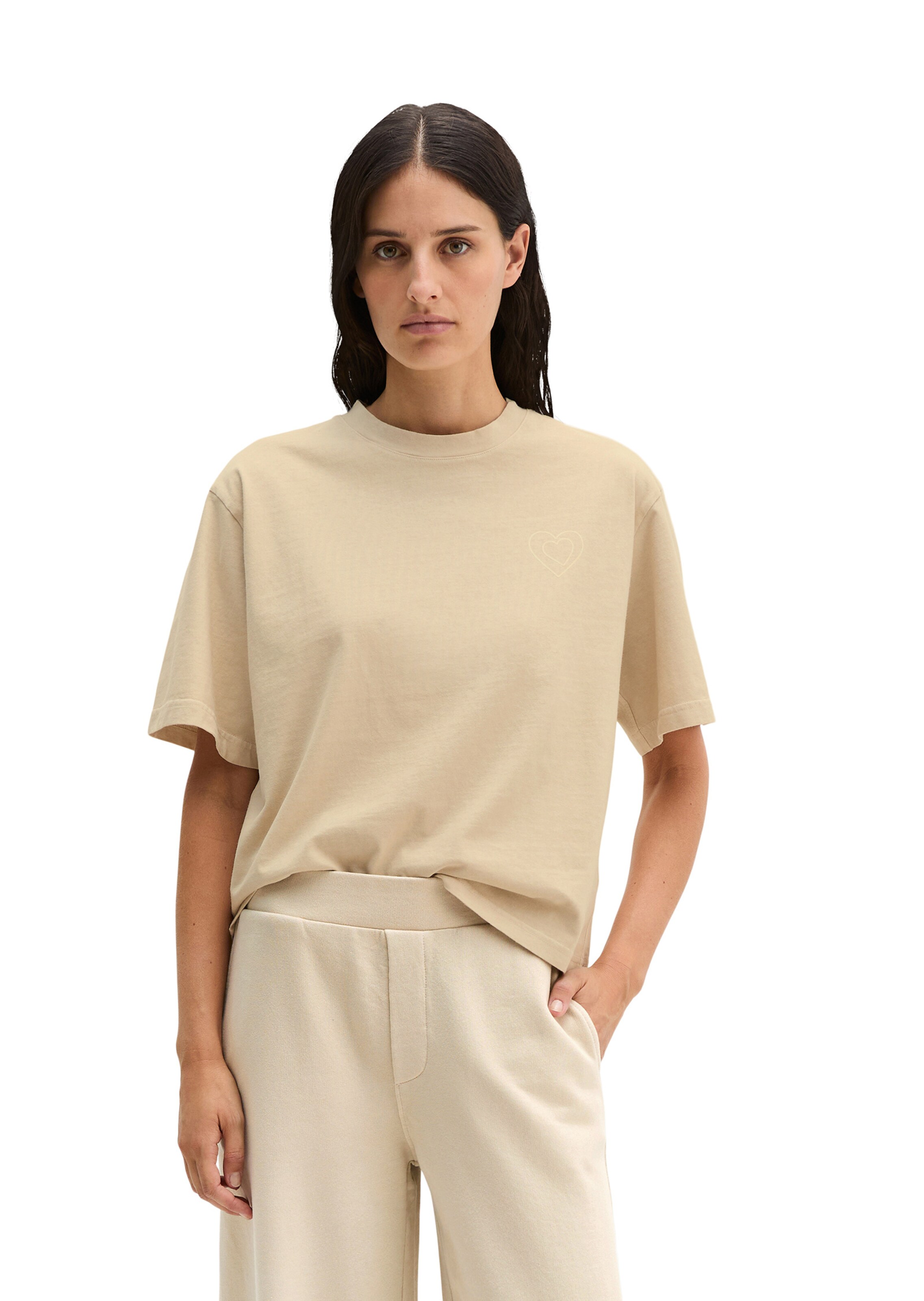 Marc O'Polo Shirt in Beige: voorkant