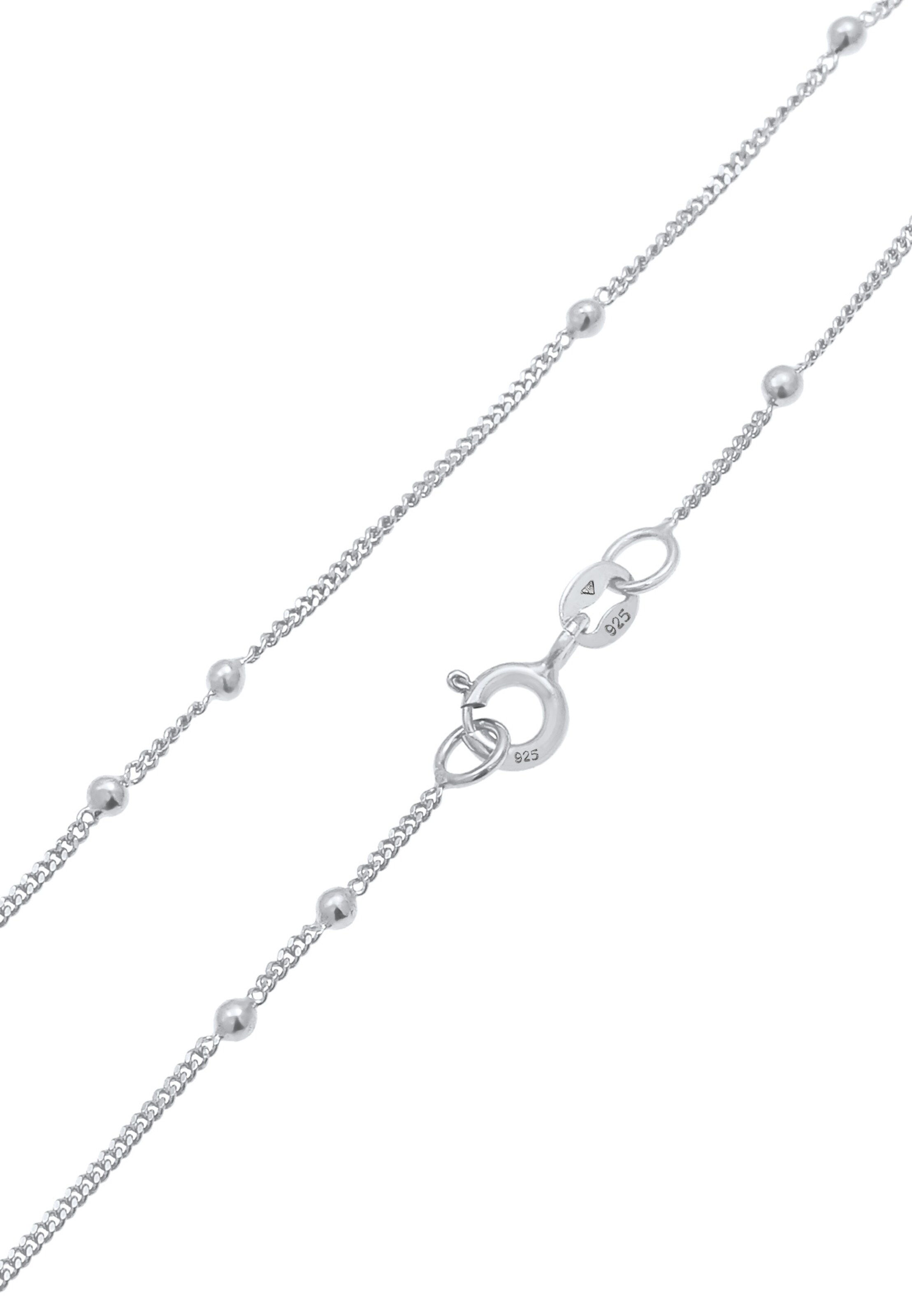 ELLI Halskette Basic Kette, Kugel in Silber
