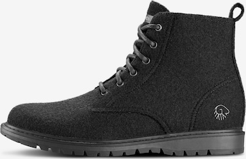 GIESSWEIN Veterboots 'Wool Craft' in Zwart: voorkant