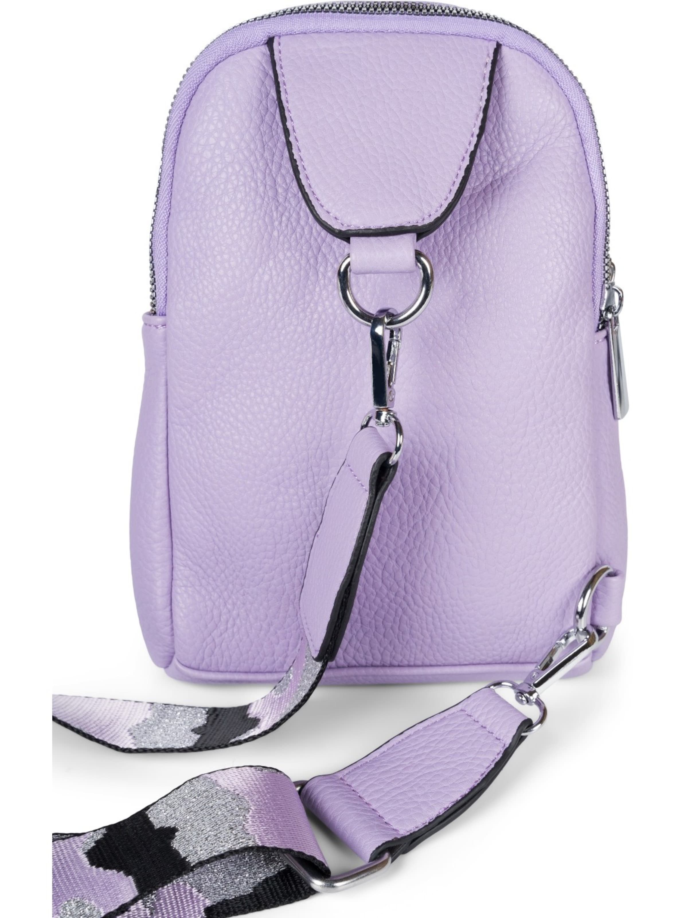 styleBREAKER Umhängetasche 'One Shoulder Rucksack Uni'‌ in Lila