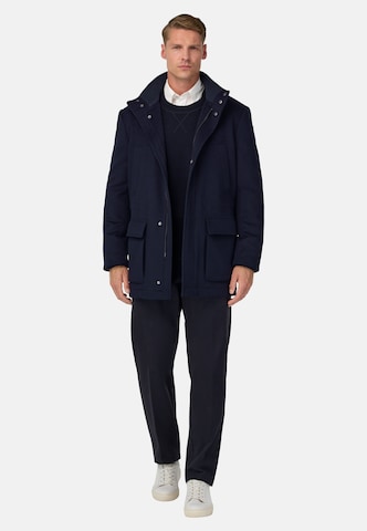 Boggi Milano Between-seasons coat in Blue