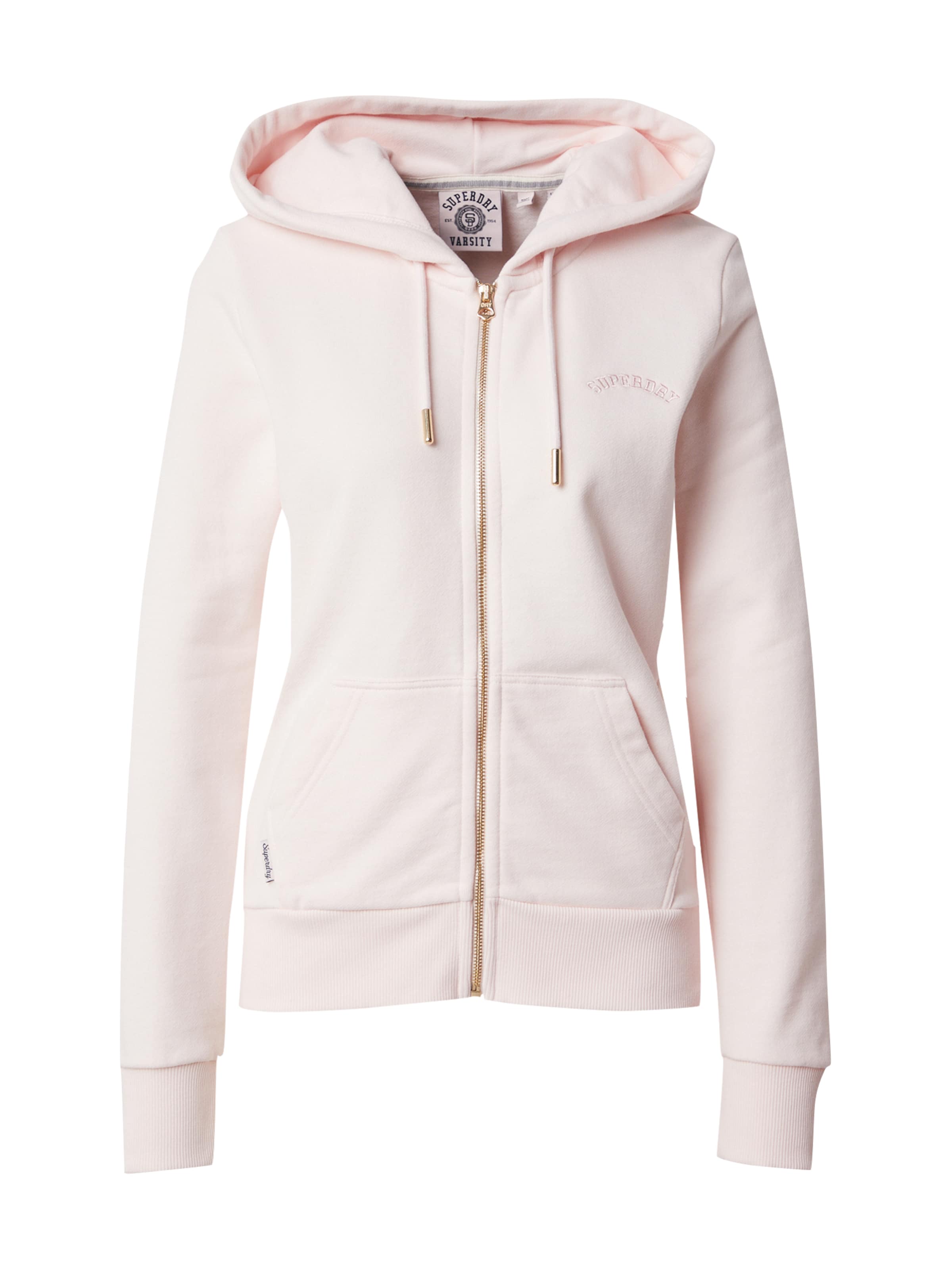 Superdry Sweatjacke 'Essential' in Pink: Vorderseite