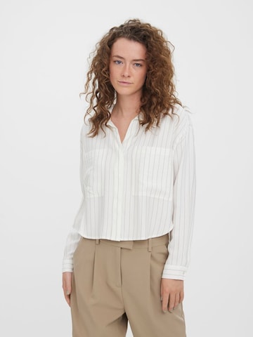 VERO MODA Blouse in Wit: voorkant