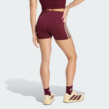 ADIDAS PERFORMANCE Skinny Sportbroek 'Sst' in Rood