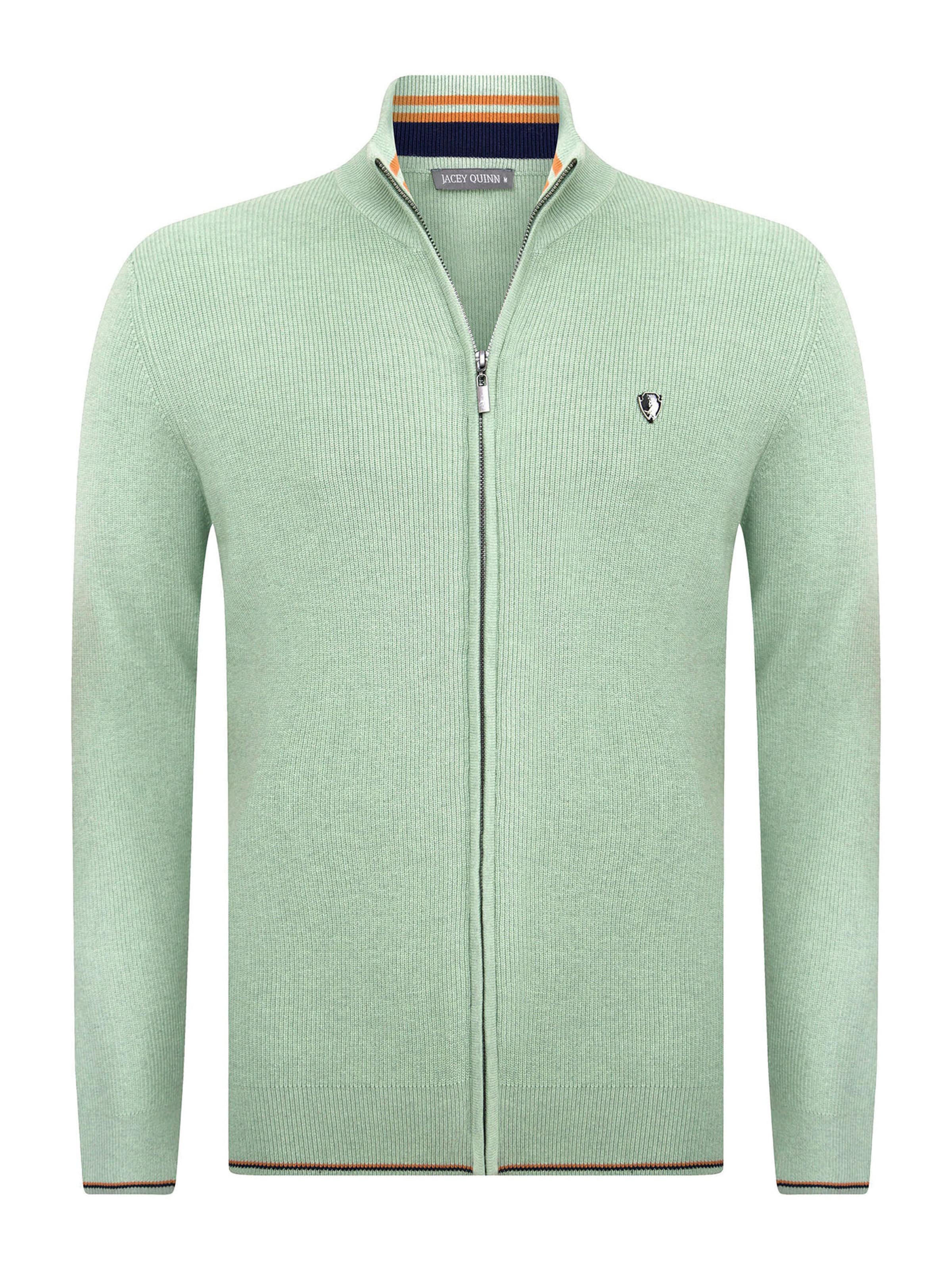 Jacey Quinn Вязаная кофта в Зеленый: спереди