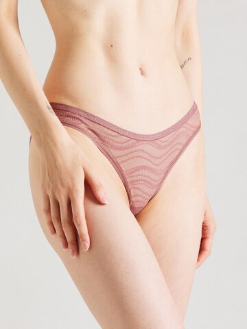 Calvin Klein UnderwearTanga gaćice - roza boja: prednji dio