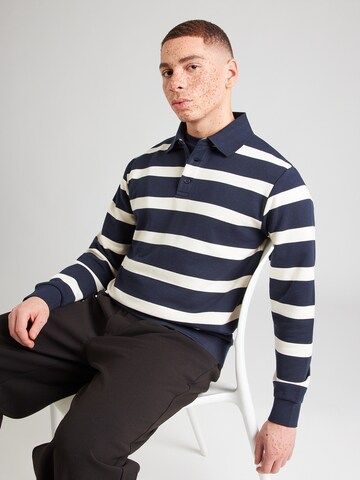 Lindbergh Tréning póló - kék: elől