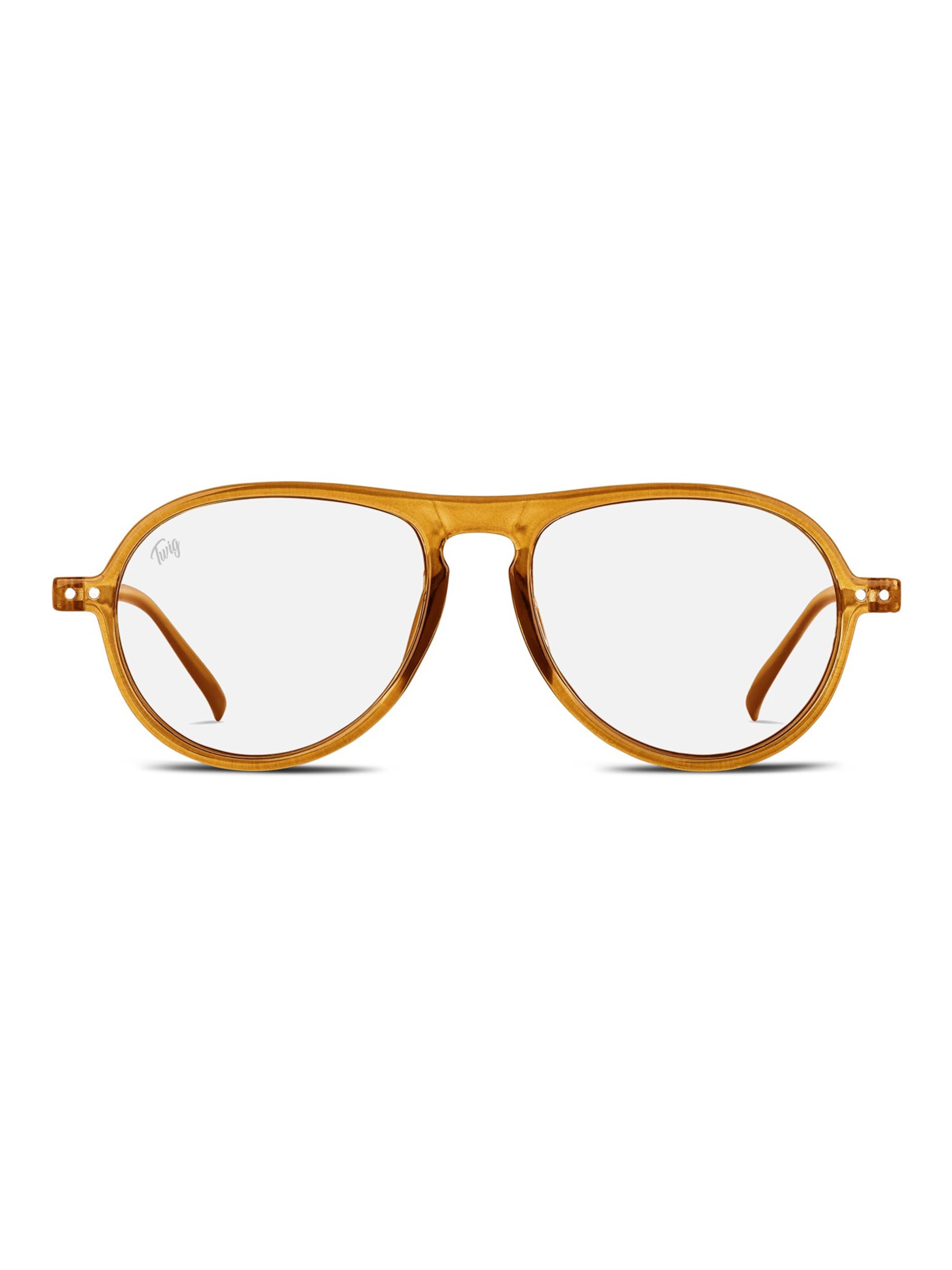 Lunettes 'Thiele BlueLight' TWIG Concept Milano en jaune : devant