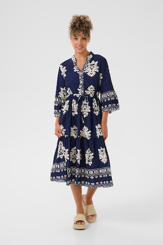 Robe 'Koren' Cream en bleu : devant