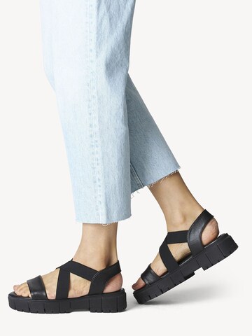 Tamaris Sandalen met riem in Zwart