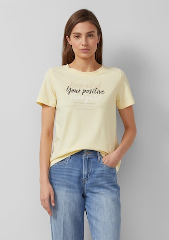 s.Oliver Μπλουζάκι σε κίτρινο: μπροστά