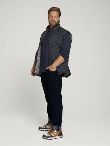 Gilet TOM TAILOR Men + en bleu