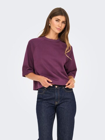 ONLY Sportief sweatshirt in Rood: voorkant