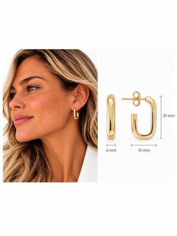 CHIVAL Earrings 'Open Oval' in Gold