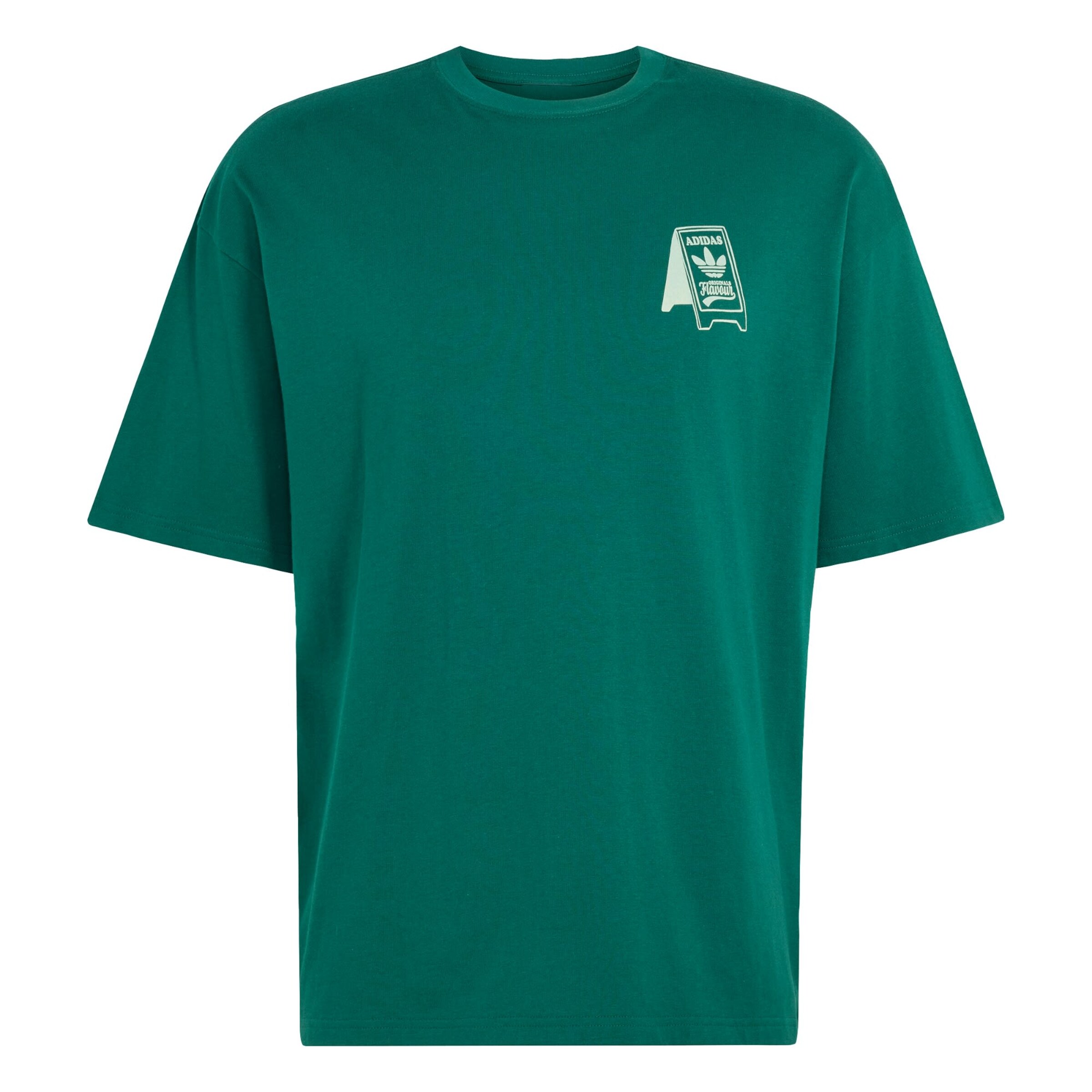 ADIDAS ORIGINALS Camiseta 'Food Cart' en XS en esmeralda / verde pastel, Vista del producto
