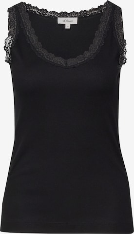 s.Oliver T-Shirt in Schwarz: Vorderseite