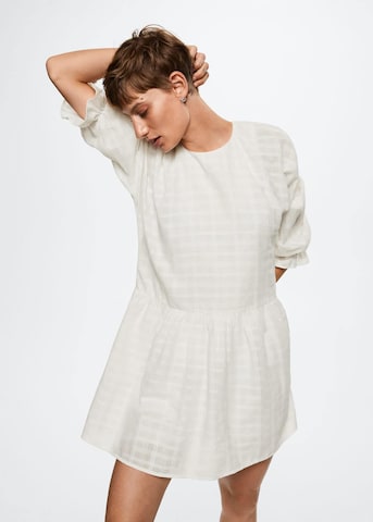 Robe 'Bruna' MANGO en blanc : devant