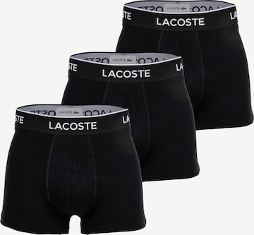 Boxers LACOSTE en noir : devant