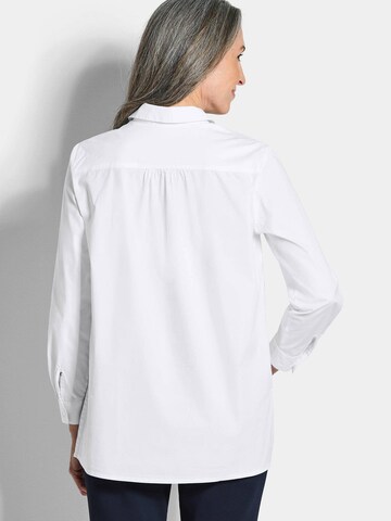 Goldner Blouse in Wit