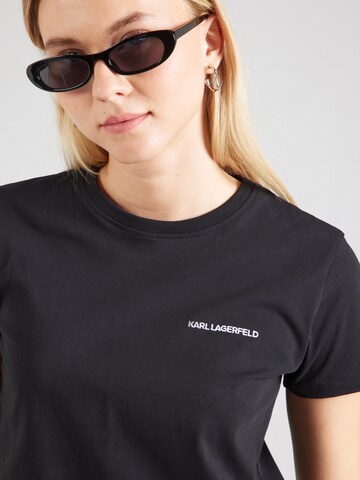 Karl Lagerfeld Shirt 'ESSENTIAL' in Black