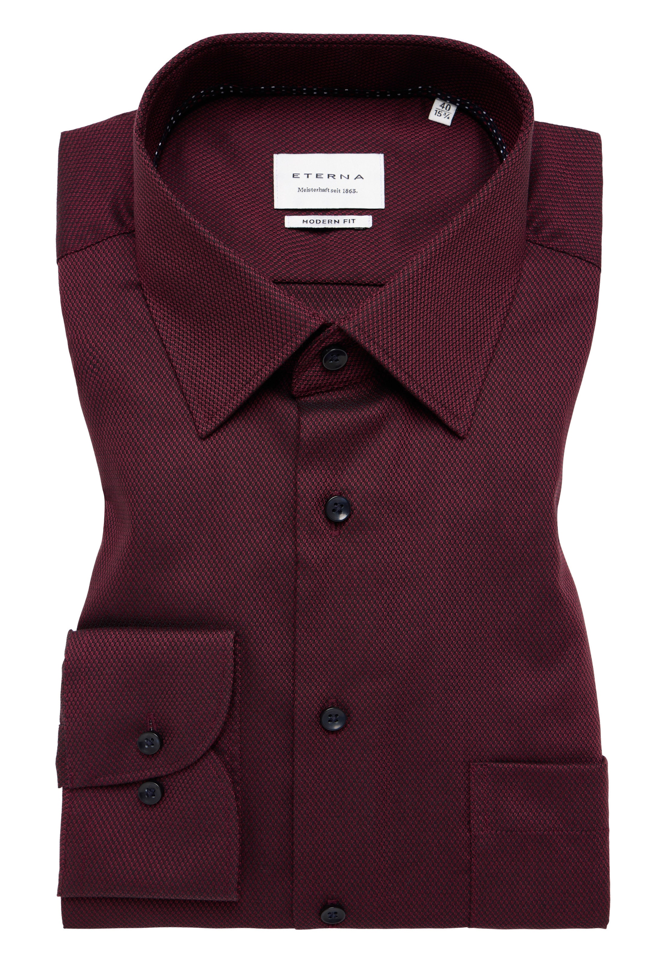 ETERNA Regular fit Zakelijk overhemd in Rood