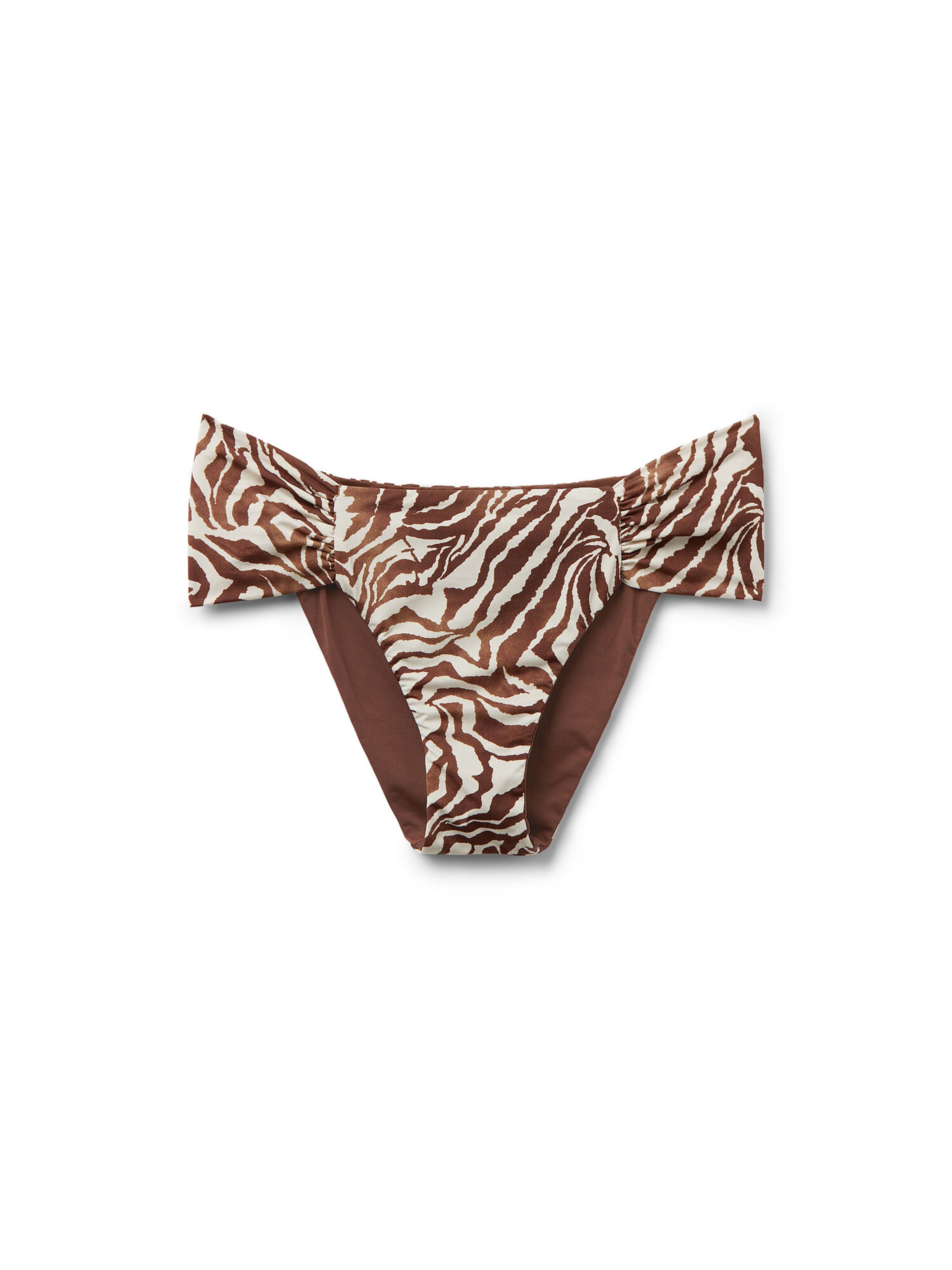 CALZEDONIA Bikini Bottoms in Brown: front