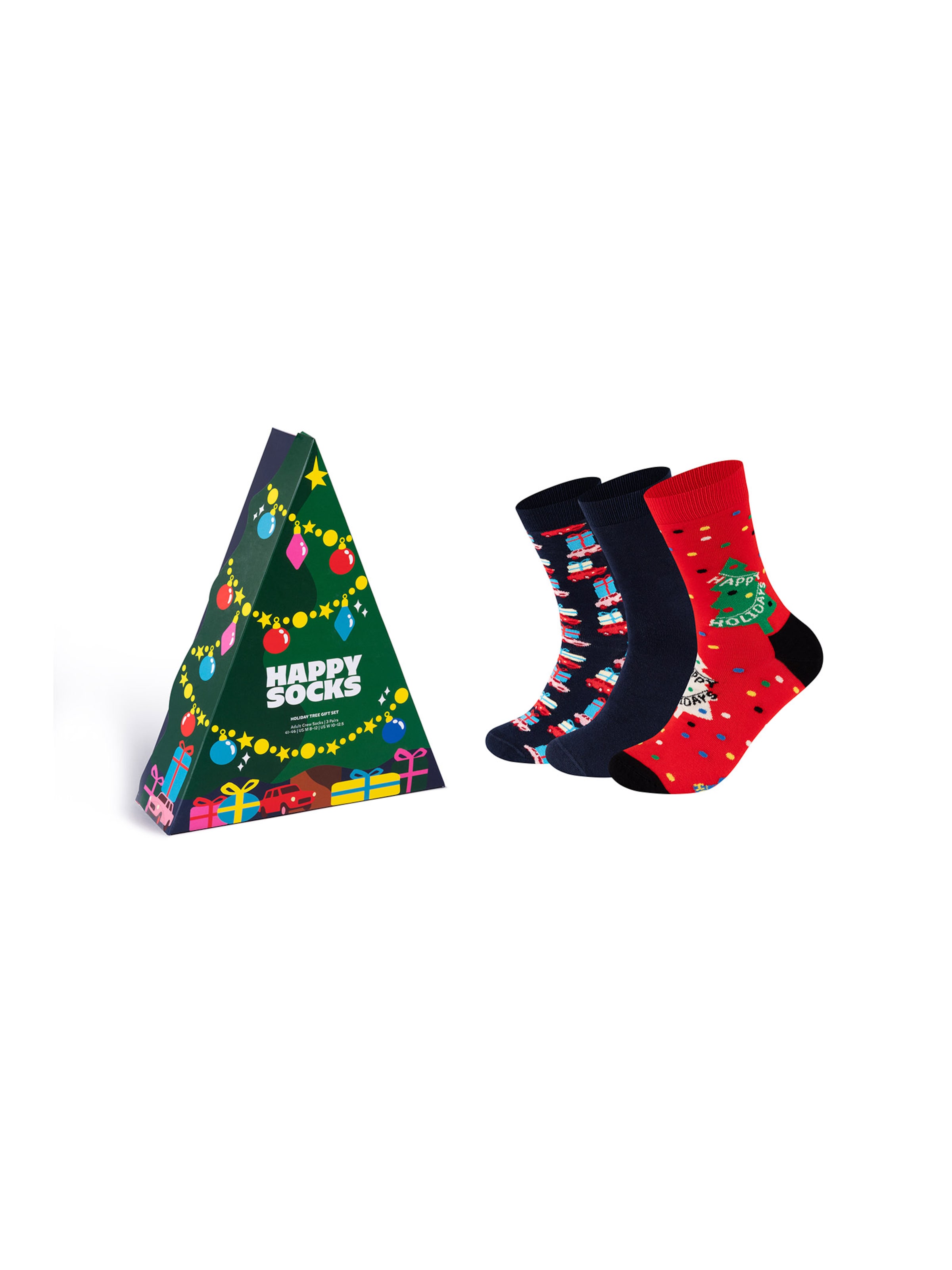 Happy Socks Sokker 'Holiday Tree' i blå: forside