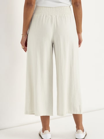 Cellbes of Sweden Loosefit Culotte aus Leinen- und Viskosemischung in Beige