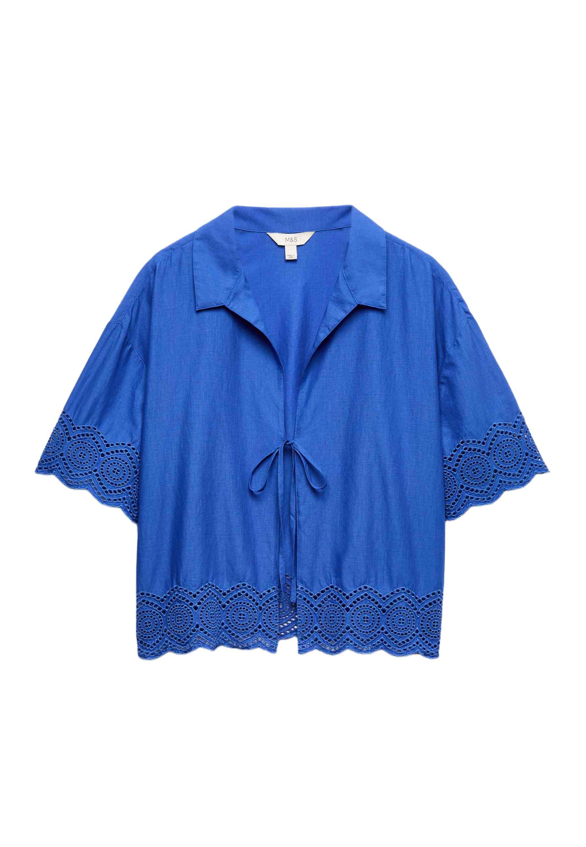 Marks & Spencer Bluse in Blau: Vorderseite