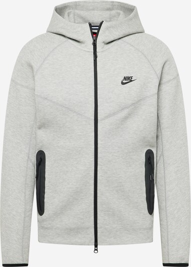 Nike Sportswear Tepláková bunda 'TCH FLC' - sivá melírovaná / čierna, Produkt