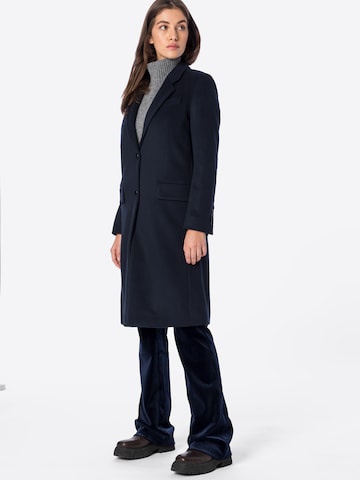 BOSS Black Between-Seasons Coat 'Catara' in Blue: front