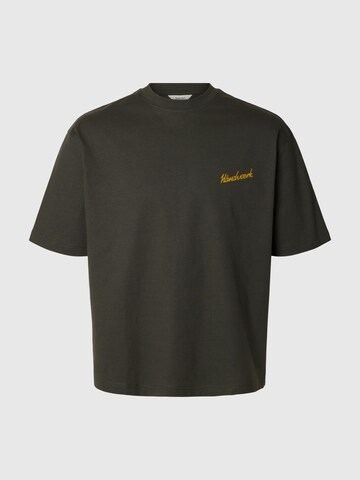 SELECTED - Camiseta en marrón