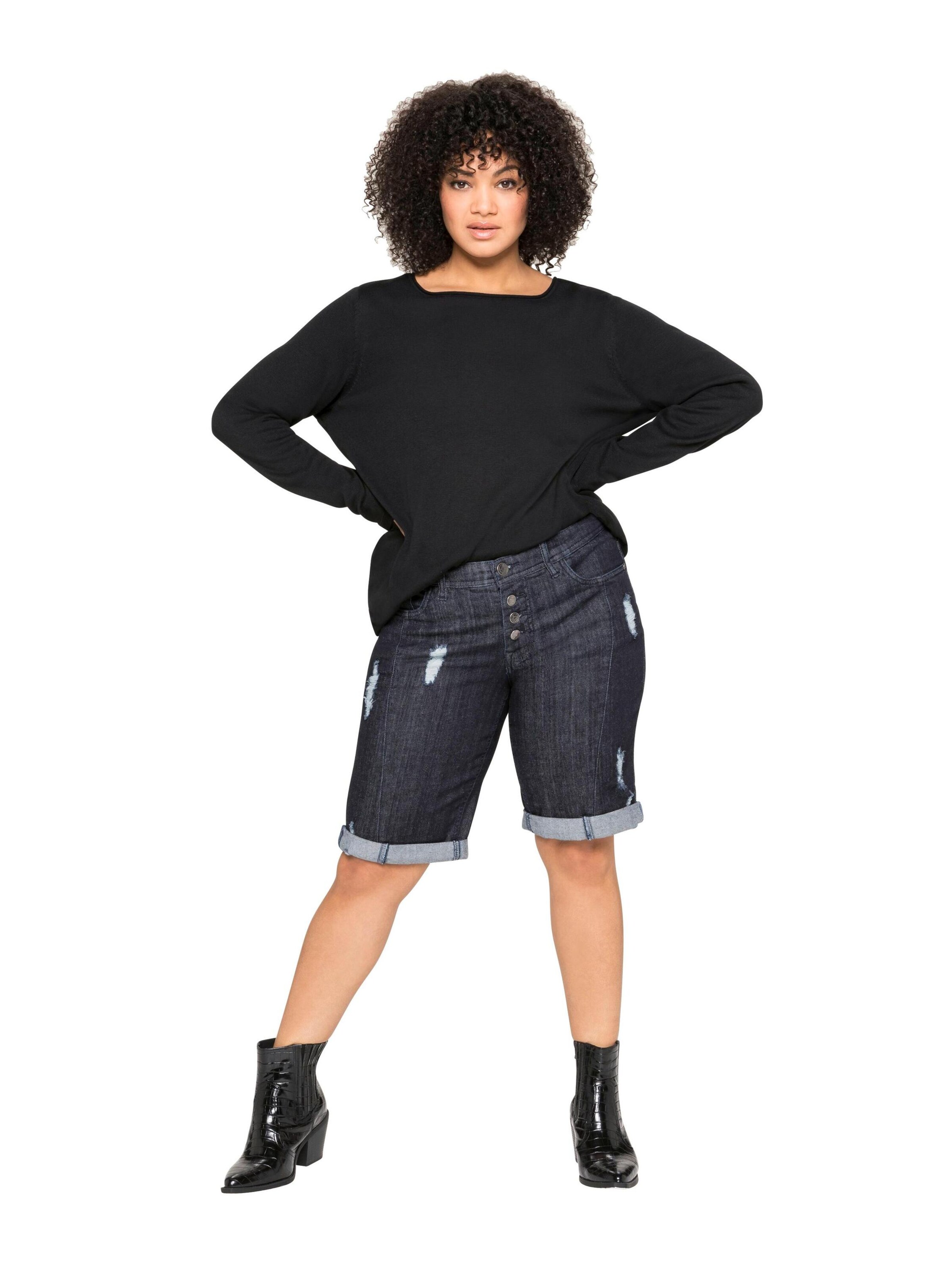 SHEEGO Tröja i svart