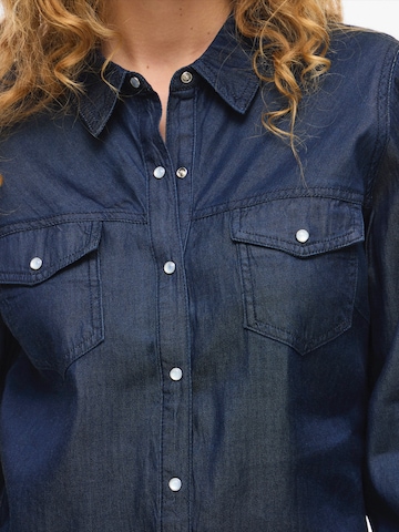 VILA Skinny Legíny 'VIBISTA' – modrá