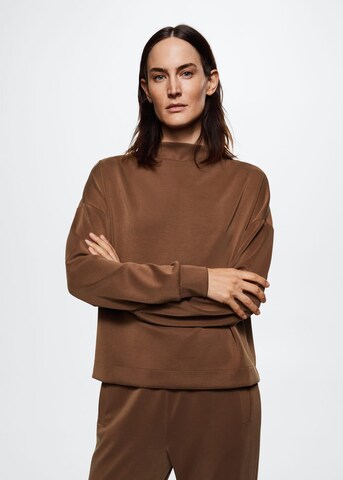 MANGO Sweatshirt 'Neo' in Brown: front