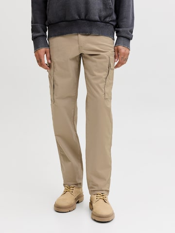 JACK & JONES regular Παντελόνι cargo 'JPSTKANE FRANK' σε μπεζ: μπροστά
