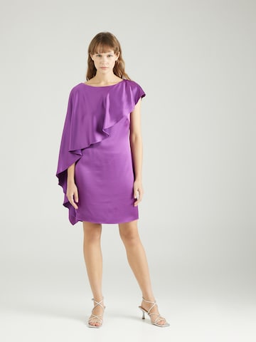 Robe de cocktail Lauren Ralph Lauren en violet : devant