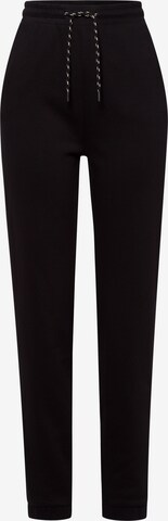 Les Lunes Tapered Sportbroek 'Frayaa' in Zwart: voorkant