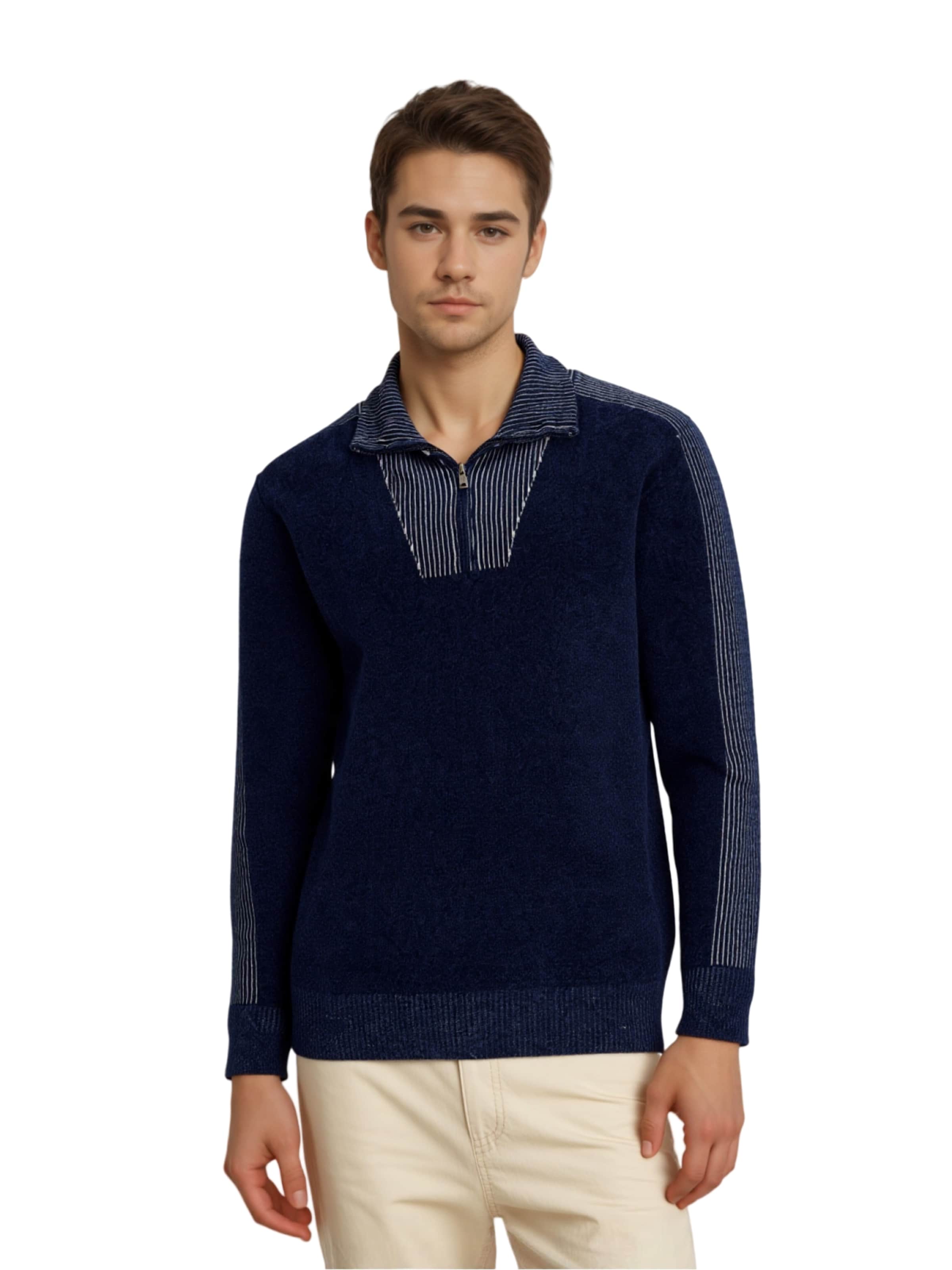 Pullover 'Chenille' di HAJO in blu: frontale