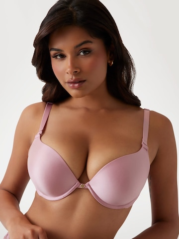 GUESS Push-up BH 'Tiziana' in Pink: Vorderseite